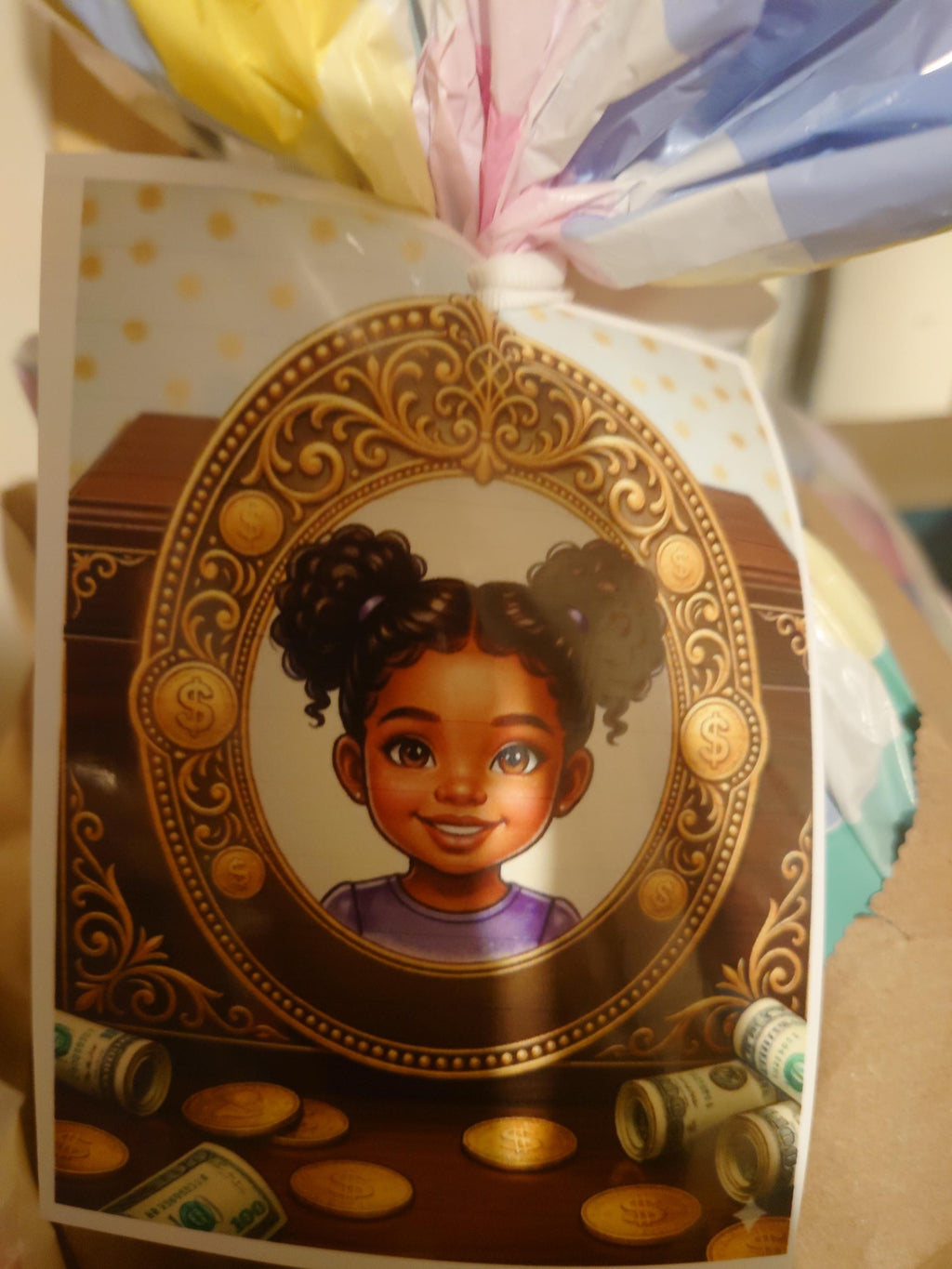 Personalised invitations , gift bags, or stickers