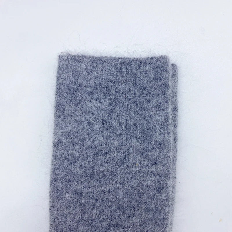 Autumn Winter Women's Candy Color High Content Wool Socks Ladies Soft Warm Wool Terry Socks Basic Sox Hose