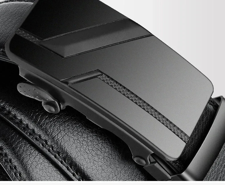Fashion business men's belts, authentic luxury brand belts, metal buckles, high-quality soft belts