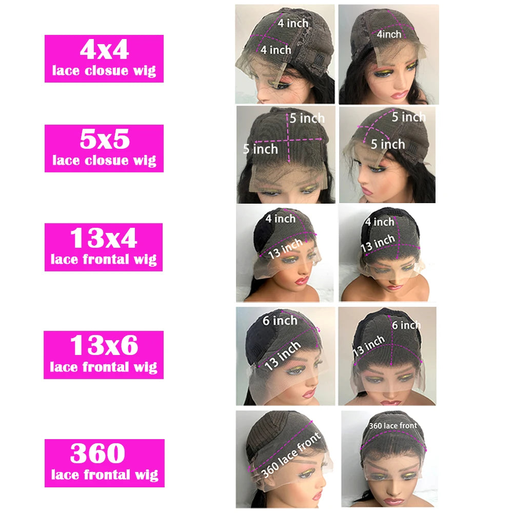 Chocolate Brown Lace Front Wigs 13x6 Hd Human Hair Lace Frontal Wig 13x4 Deep Wave Colored Wig For Women 250 Density Pre Plucked