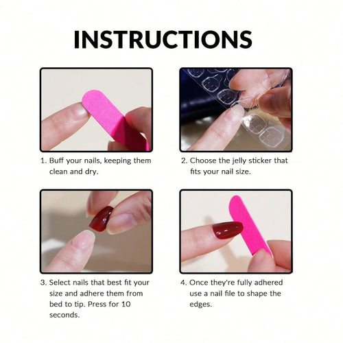 10 pieces of hand-pressed coffin-shaped nails beautiful fake nails, gothic sweet and cool polka dots, suitable for ladies to use