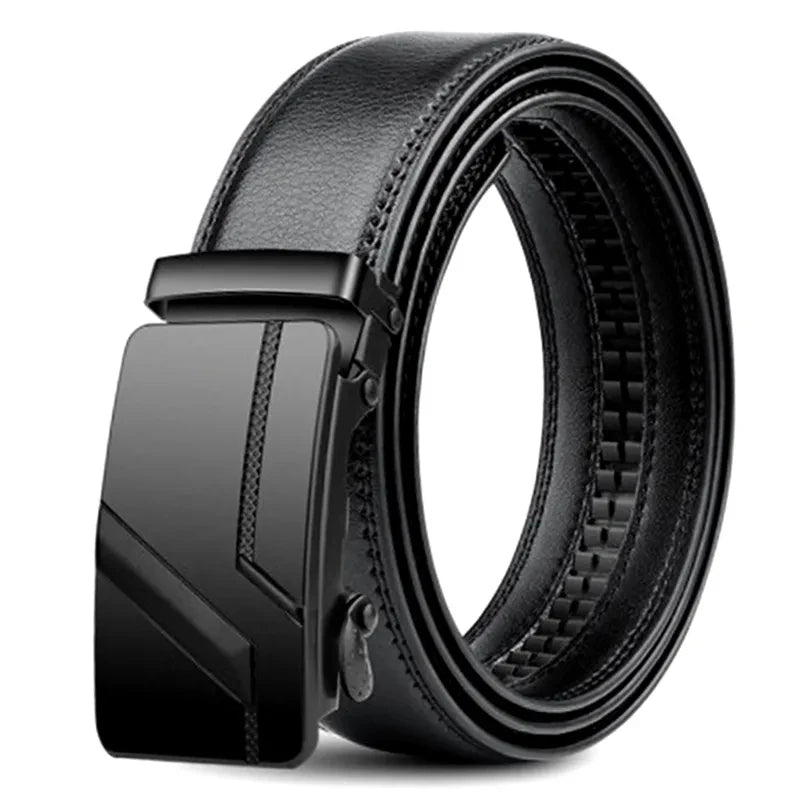 Fashion business men's belts, authentic luxury brand belts, metal buckles, high-quality soft belts