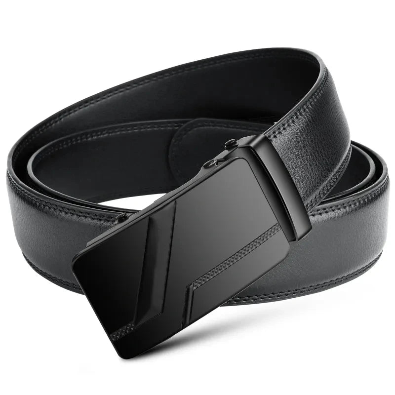 Fashion business men's belts, authentic luxury brand belts, metal buckles, high-quality soft belts