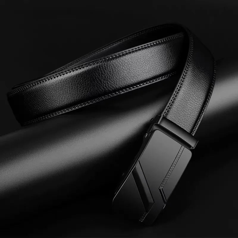 Fashion business men's belts, authentic luxury brand belts, metal buckles, high-quality soft belts