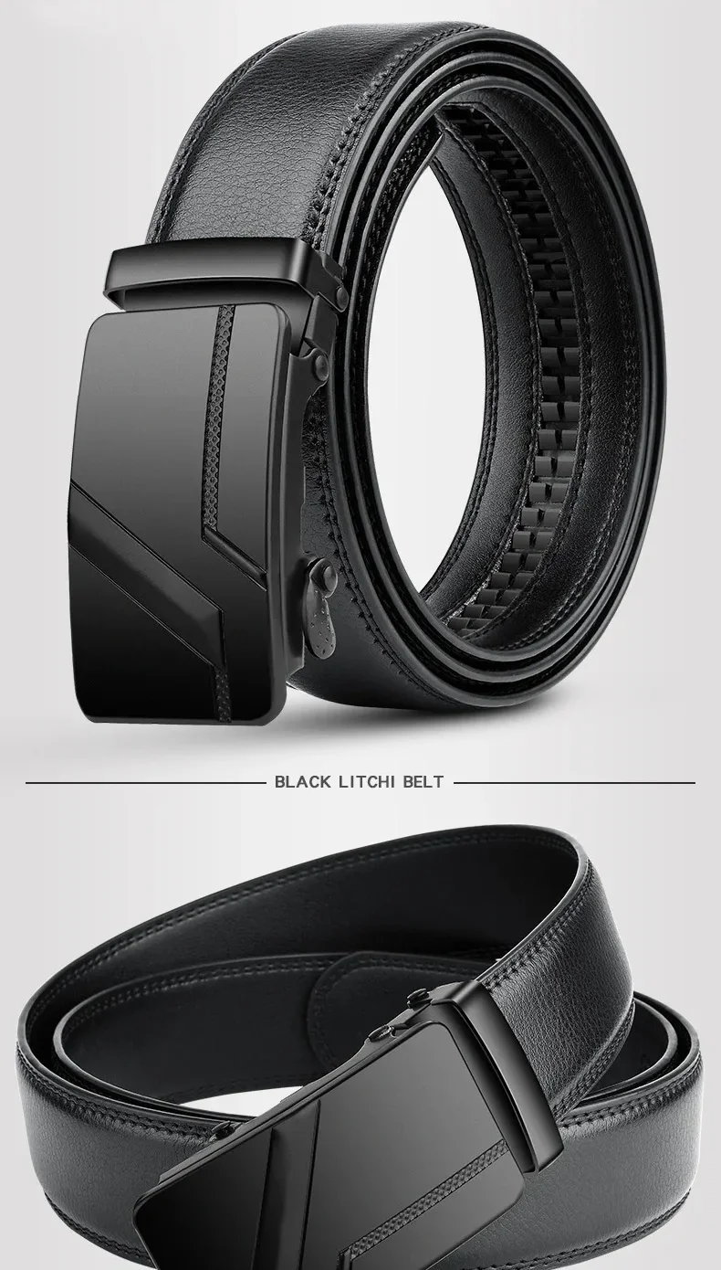 Fashion business men's belts, authentic luxury brand belts, metal buckles, high-quality soft belts
