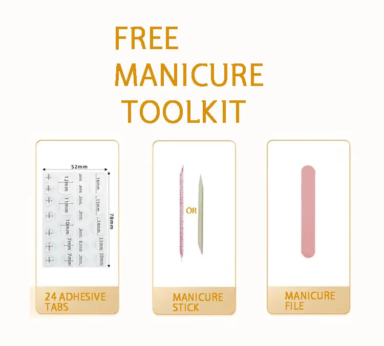 10pcs Almond Cat Eye Press on Nails Handmade Fuchsia Nude Pink Red Magnetic False Nails Glossy Manicure Set