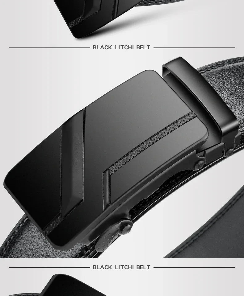 Fashion business men's belts, authentic luxury brand belts, metal buckles, high-quality soft belts