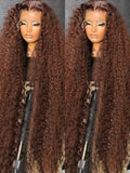 Chocolate Brown Lace Front Wigs 13x6 Hd Human Hair Lace Frontal Wig 13x4 Deep Wave Colored Wig For Women 250 Density Pre Plucked