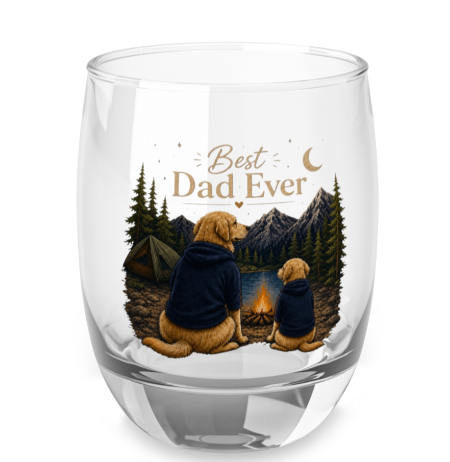 Dad glass, shirt,  and card gift box
