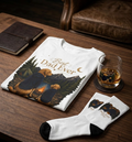 Dad glass, shirt,  and card gift box
