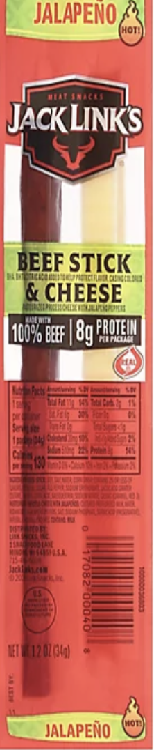 Jack Links Beef Jerky 1 oz 100 calorie packs