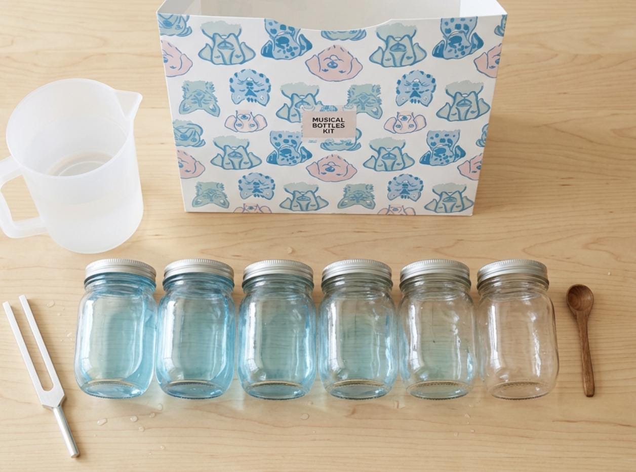 DIY musical water bottles kit