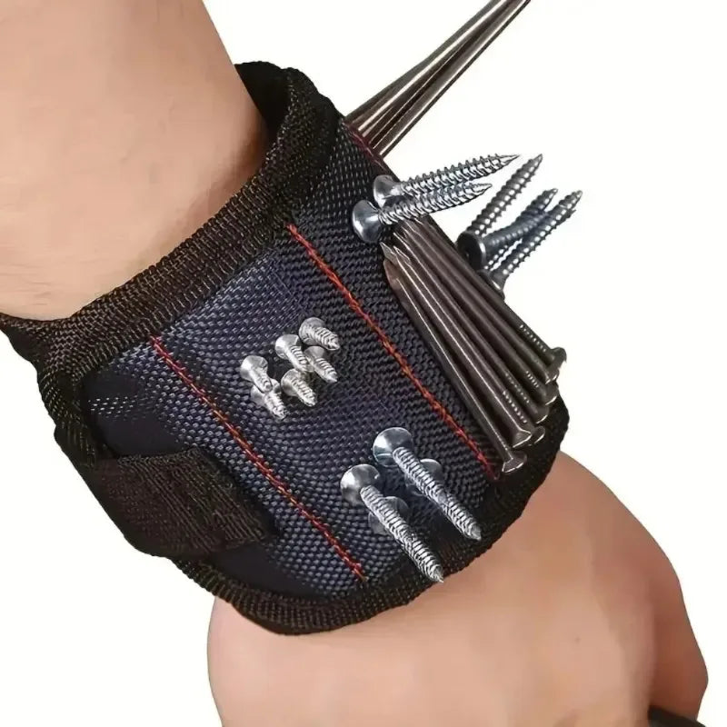 Leistungsstarkes magnetisches Werkzeug Magnetarmband – wird zur Befestigung von Schrauben, Nägeln, Bohrern und starken magnetischen Werkzeugkastenteilen verwendet