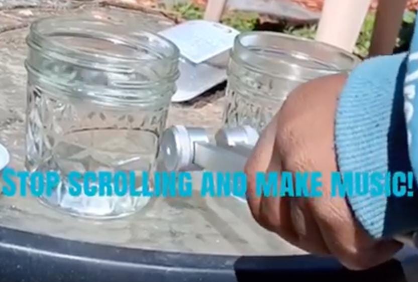 DIY musical water bottles kit