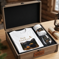 Men's Gift Box – "Best Dad Ever" Graphic T-Shirt & Personalized Card